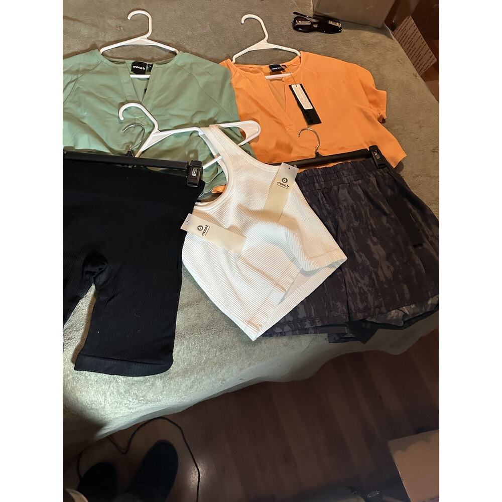 Mona B Activewear Reseller Lot Bundle Bulk Wholesale 30 Piece Tops & Bottoms S-L